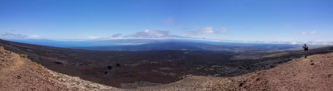 Isla Isabela, Galapagos. Blick vom Vulkan Chico nach Norden.